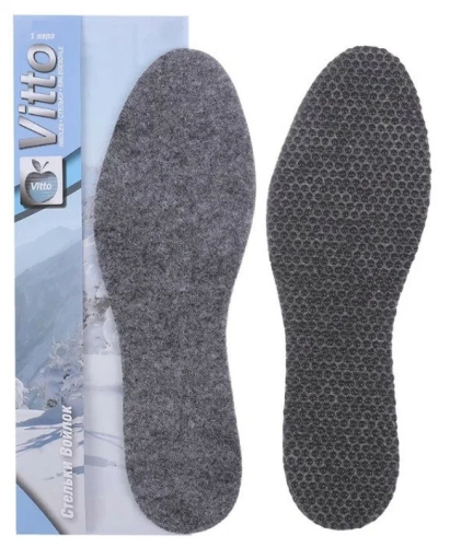 VITTO стельки д/обуви зимние filc из натурального волокна р.39/40 2148